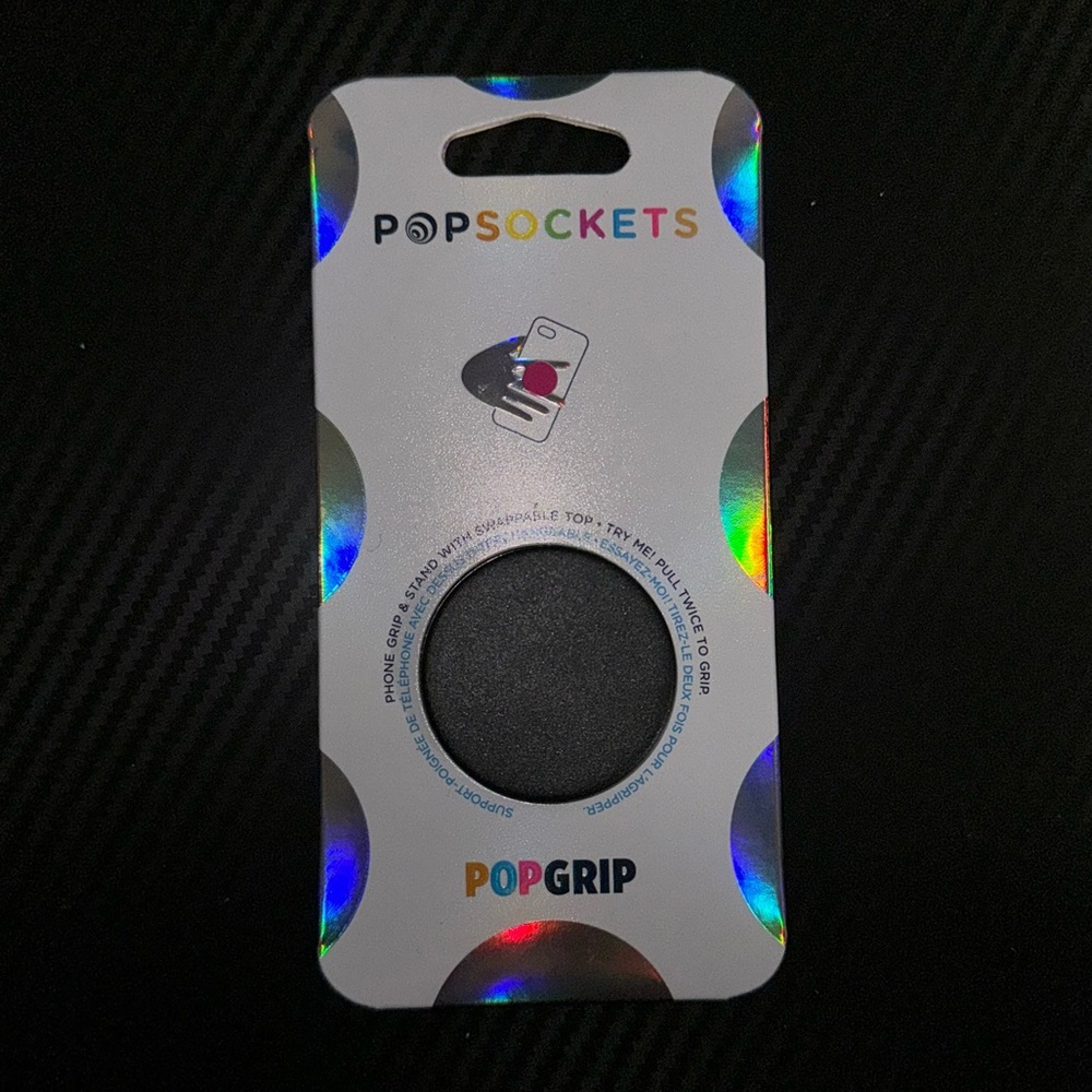 Black Pop Socket